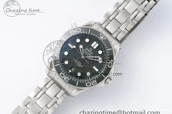 0406 Seamaster Diver 300M ZF 1:1 Best Edition Green Ceramic Green Dial on SS Bracelet A BestValue 7825